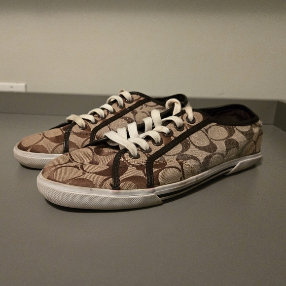 6. Coach Kameron Signature Sneakers – Brown Monogram – Size 8.5B - Picture 2 of 5